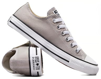 Converse Chuck Taylor All Star 耐磨透氣 低筒 帆布鞋 男女共用 灰色 Sizing Converse Chuck Taylor All Star 耐磨透氣 低筒 帆布鞋 男女共用 灰色