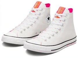 Converse Chuck Taylor All Star 高筒休閒帆布鞋 男女款 白色 Lookbook Converse Chuck Taylor All Star 高筒休閒帆布鞋 男女款 白色