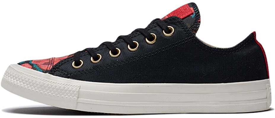 匡威 Chuck Taylor All Star 花朵拼色 百搭低筒帆布鞋 黑 Buy 匡威 Chuck Taylor All Star 花朵拼色 百搭低筒帆布鞋 黑