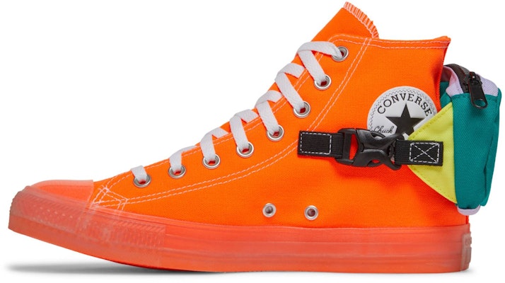 Converse Chuck Taylor All Star Buckle Up High 'Total Orange' Lelaki 169031C Lookbook Converse Chuck Taylor All Star Buckle Up High 'Total Orange' Lelaki 169031C