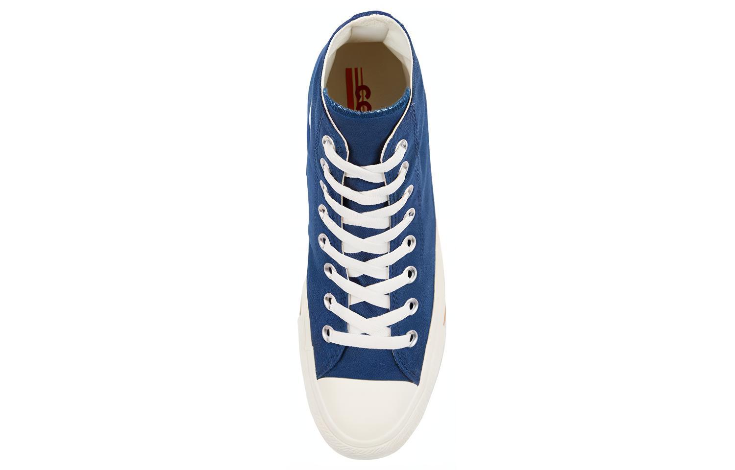 Shop Converse Chuck Taylor All Star 彩標 防滑耐磨 高筒 帆布鞋 男女款 深藍色