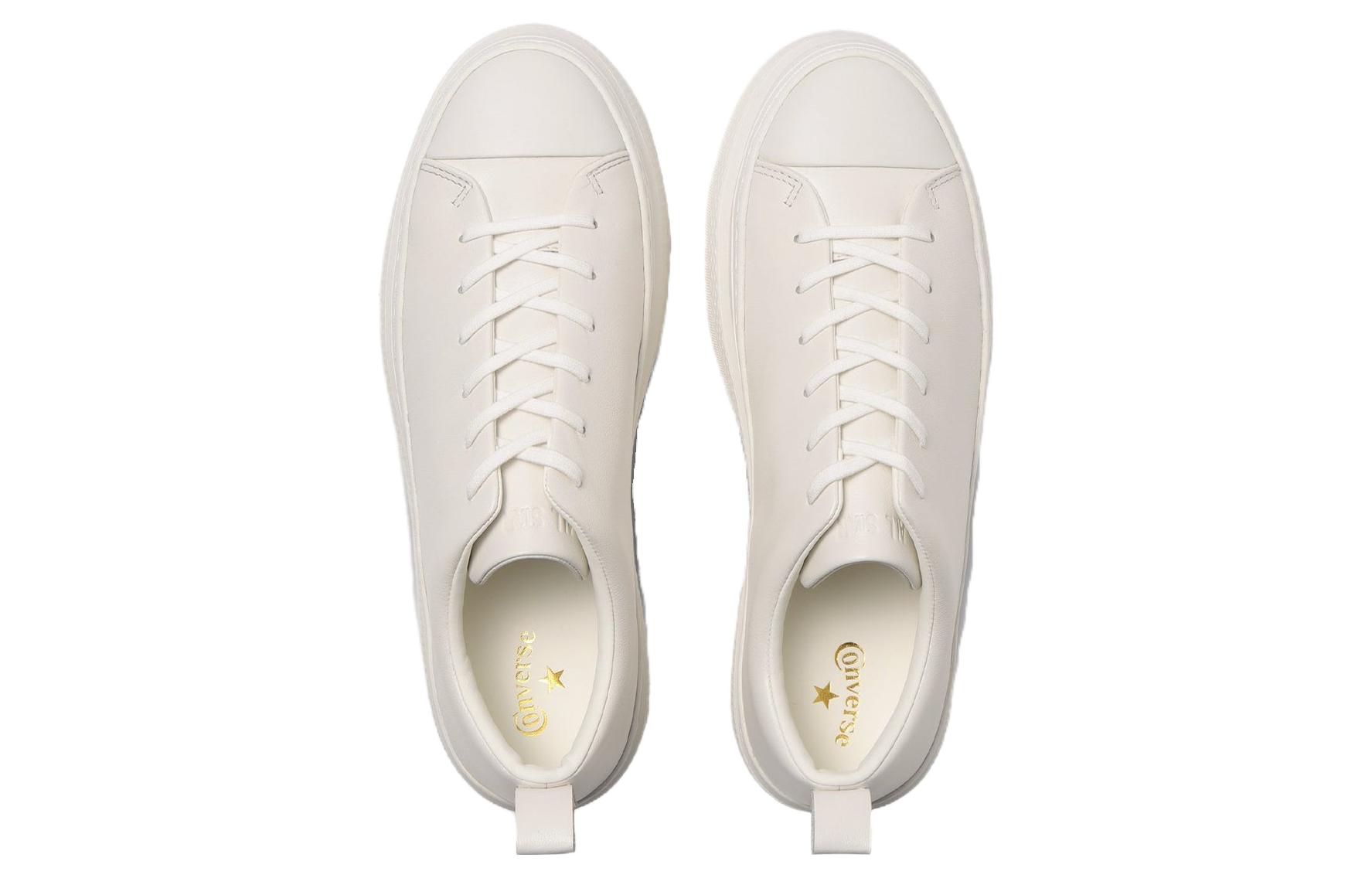 Shop 匡威Chuck Taylor All Star Coupe Bateau Ox 防滑耐磨 低幫 板鞋 男女同款 白色 日版