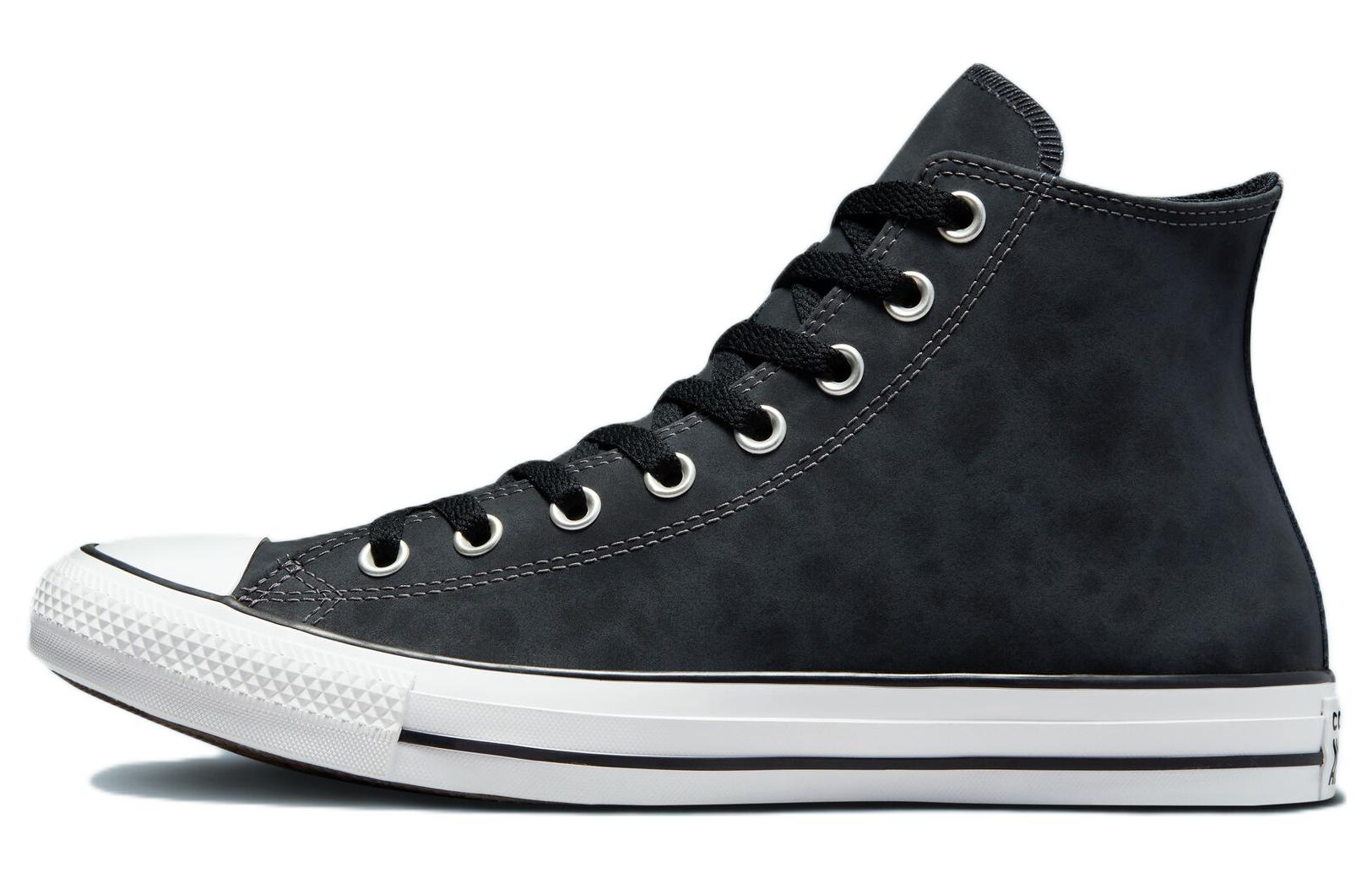 Buy 匡威Chuck Taylor All Star做舊皮革高筒鞋‘暗煙灰色黑色’ A00765C