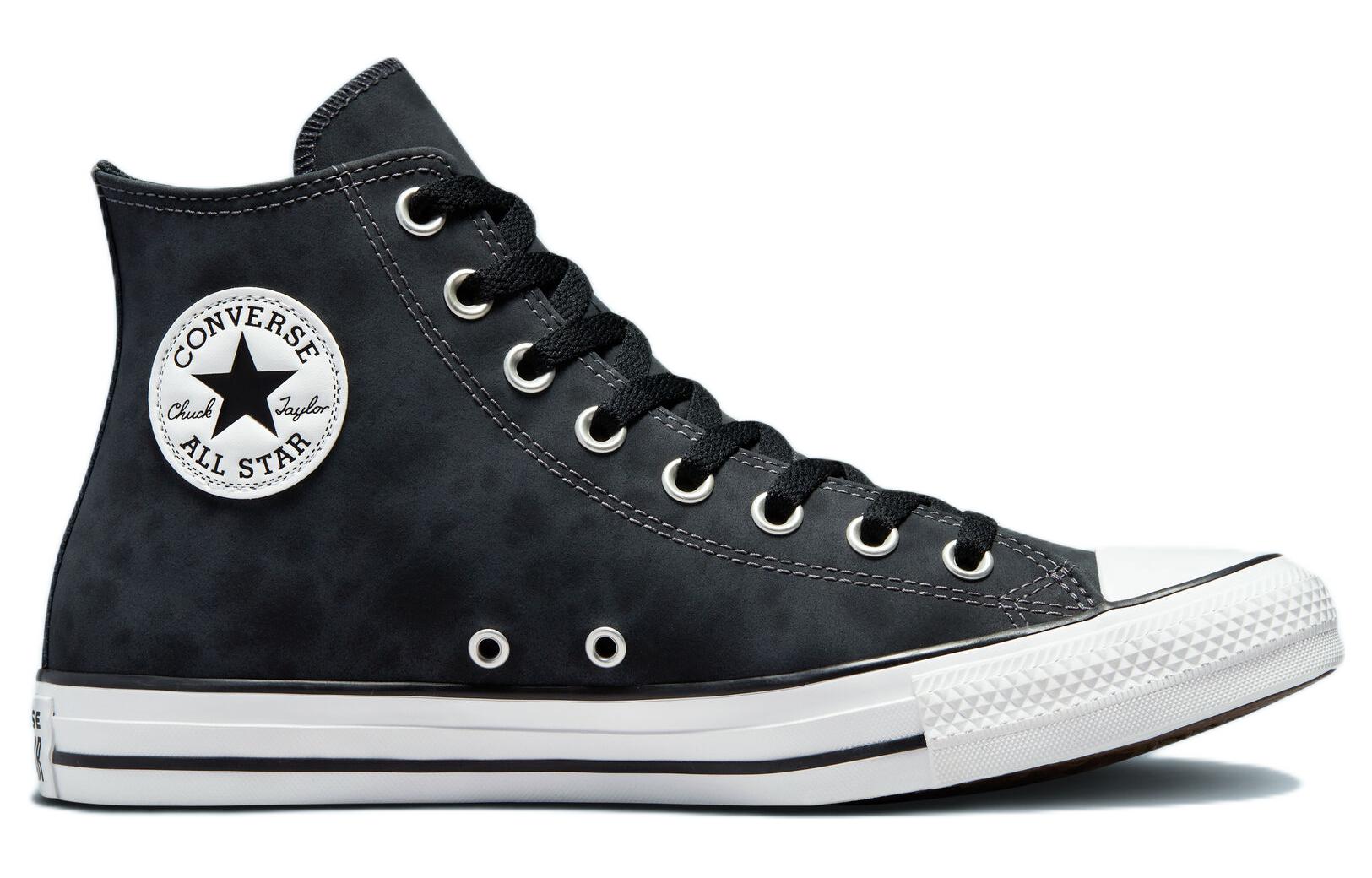 Converse Chuck Taylor All Star Distressed Leather High 'Dark Smoke Grey Black' 圖 2