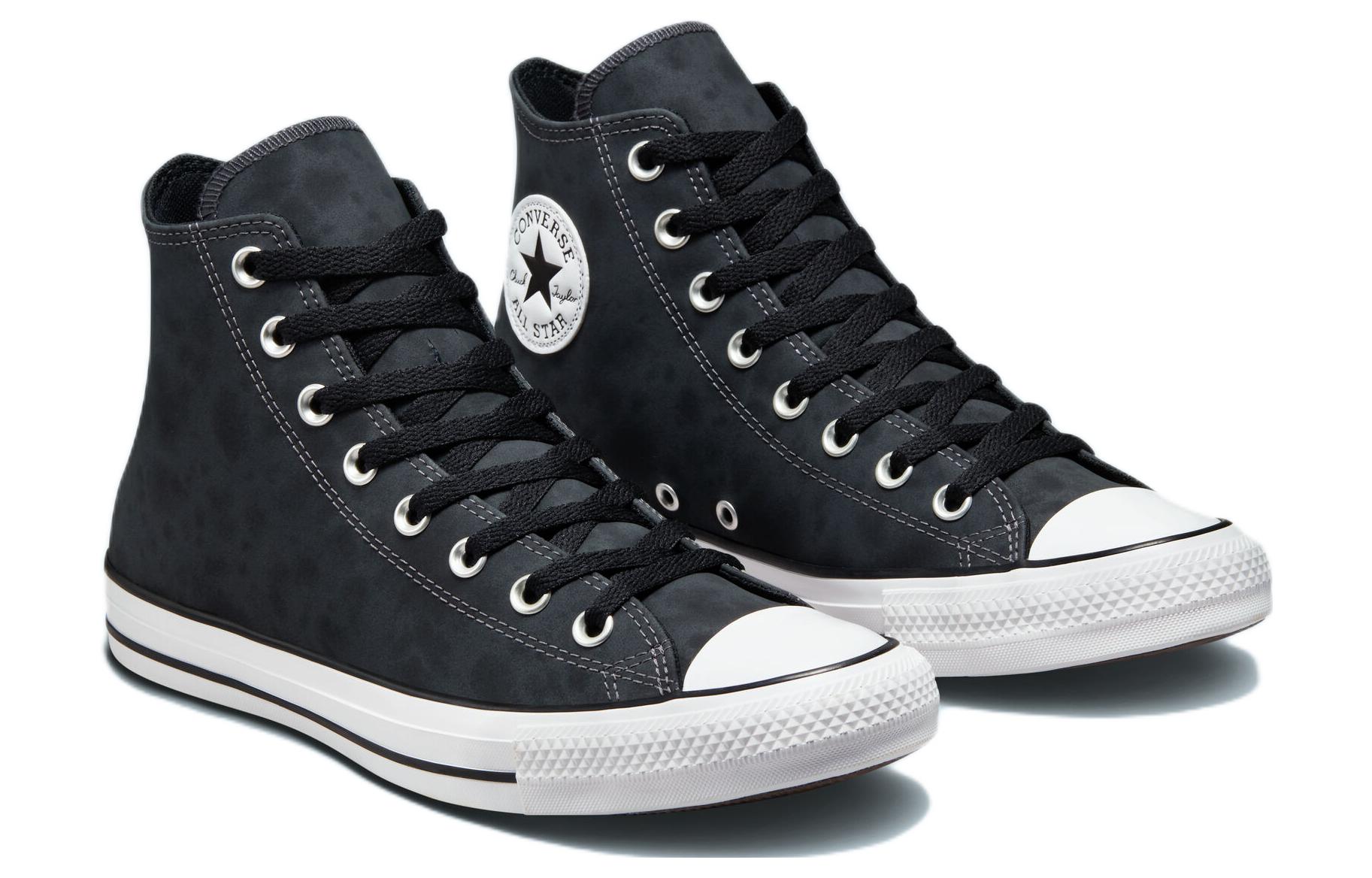 Converse Chuck Taylor All Star Distressed Leather High 'Dark Smoke Grey Black' 圖 3