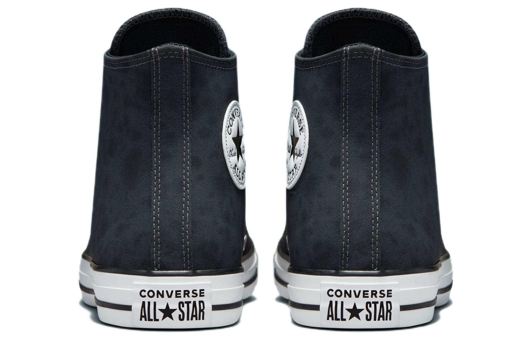 Converse Chuck Taylor All Star Distressed Leather High 'Dark Smoke Grey Black' 圖 5