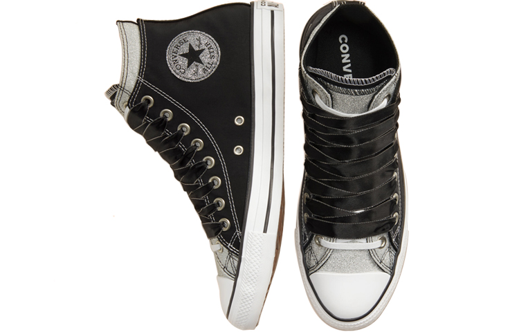 Lookbook Converse Doble Capa Chuck Taylor All Star 'Negro Plata' 167467C