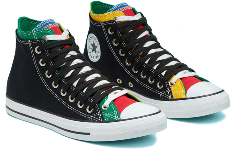 Lookbook Converse Chuck Taylor All Star Double Upper High 'Hitam Multi' 167417F