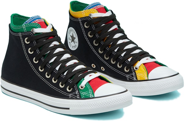 Converse Chuck Taylor All Star 雙層高筒 '黑色多彩' 167417F Lookbook Converse Chuck Taylor All Star 雙層高筒 '黑色多彩' 167417F