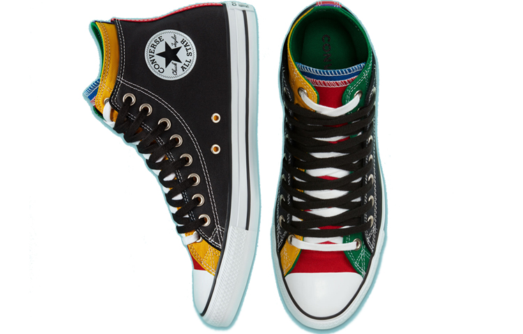 Shop Converse Chuck Taylor All Star Double Upper High 'Hitam Multi' 167417F