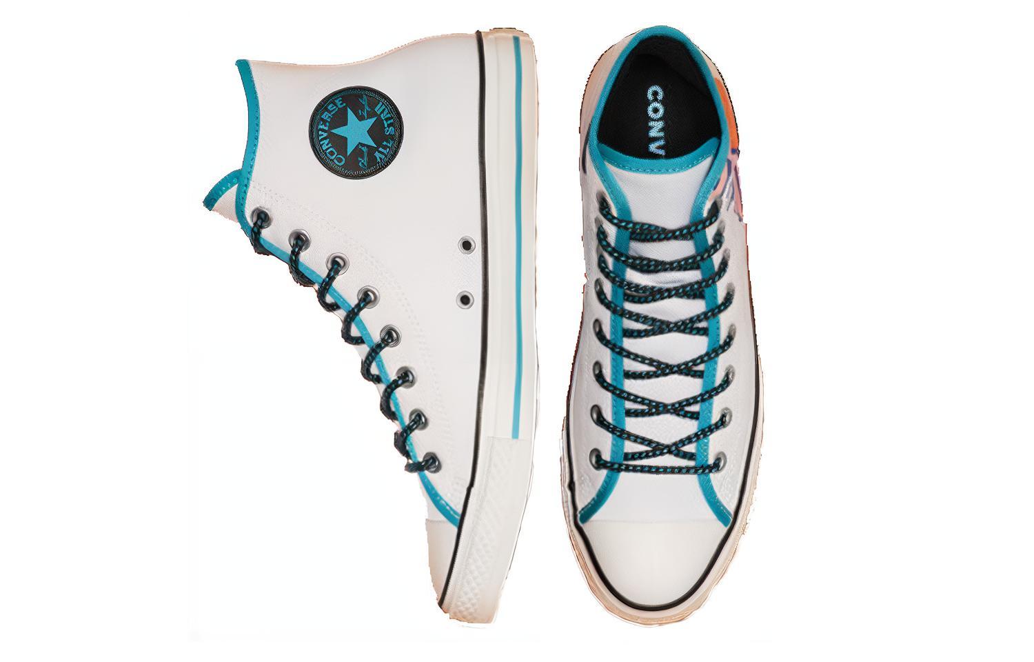 Lookbook Converse Chuck Taylor All Star Get Tubed High Top 'Blanco Amarillo Azul' 164091F