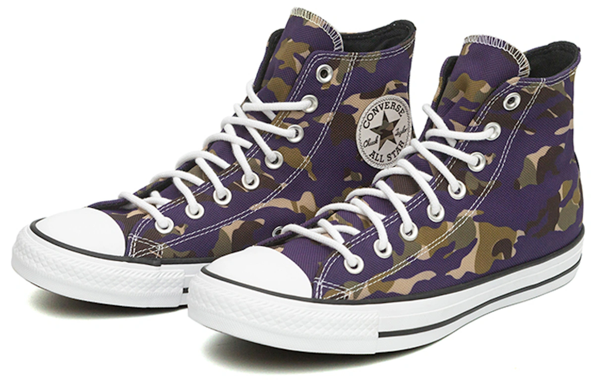 Converse Chuck Taylor All Star Allover Camo High Top Purple 'Multi'