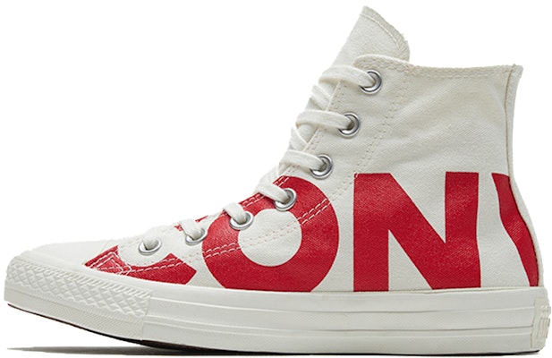 Converse Chuck Taylor All Star Hi Top LOGO 'Blanco Rojo' 159532C Buy Converse Chuck Taylor All Star Hi Top LOGO 'Blanco Rojo' 159532C