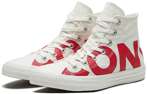 コンバース チャックテイラー ロゴ ハイ "白/赤" 159532C Lookbook コンバース チャックテイラー ロゴ ハイ "白/赤" 159532C