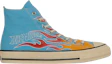 Buy Converse Chuck Taylor All Star Hi Aged Hot Wheels Flames Biru Langit 31314050