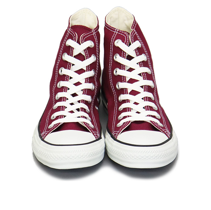 Shop Converse 帆布 ALL STAR HI 帆布鞋 男女同款 紫紅色