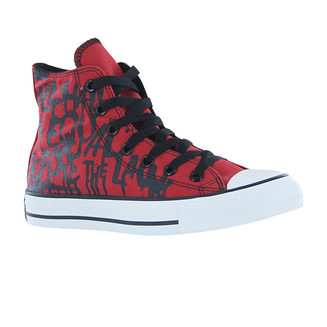 Converse Chuck Taylor All Star Hi Top Rock Script Print 'Red'