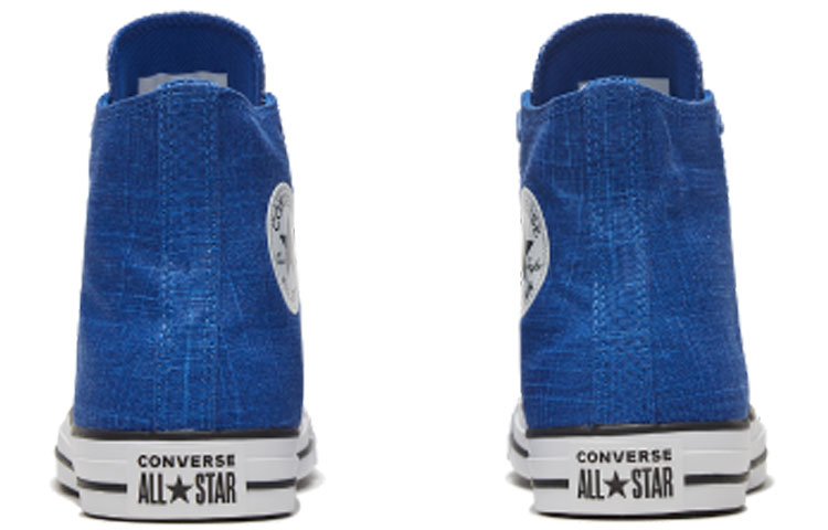 Shop Converse Chuck Taylor All Star 防滑耐磨 高筒 帆布鞋 男女同款 藍白色
