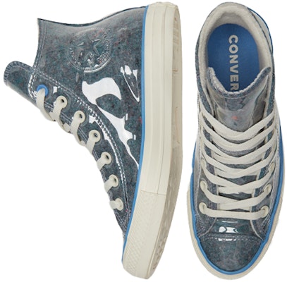 Converse All Star系列 Chuck Taylor 復古百搭 高筒 球鞋 男女同款 藍白色 Shop Converse All Star系列 Chuck Taylor 復古百搭 高筒 球鞋 男女同款 藍白色