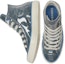 Shop Converse All Star系列 Chuck Taylor 復古百搭 高筒 球鞋 男女同款 藍白色