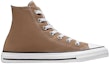 Lookbook 匡威 Chuck Taylor All Star 耐磨透氣 高筒 帆布鞋 男女同款 棕白