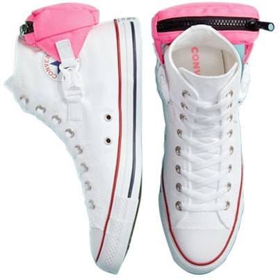 컨버스 척 테일러 올 스타 하이 '버클 업 - 네오 핑크' 168263C Shop 컨버스 척 테일러 올 스타 하이 '버클 업 - 네오 핑크' 168263C