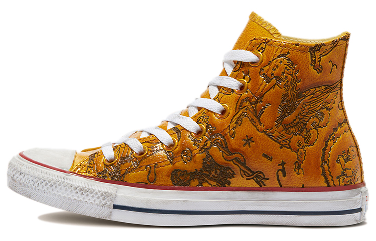 Buy コンバース レザー チャックテイラー ハイカット イエロー 172535C