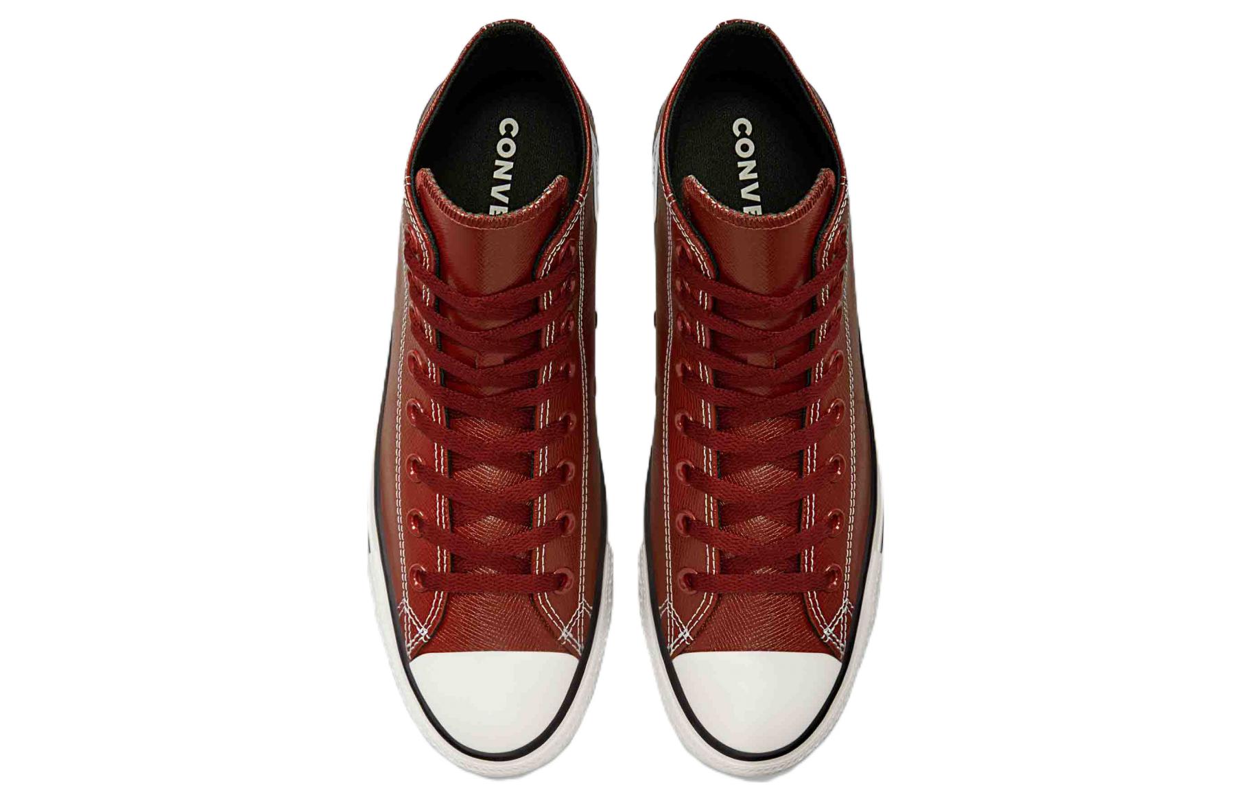 Converse Chuck Taylor All Star High 'Embossed Leather Dark Terracotta' 圖 4