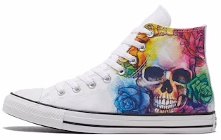 Converse Chuck Taylor All Star High Top Skull and Roses 'White' 169106F Converse Chuck Taylor All Star High Top Skull and Roses 'White' 169106F