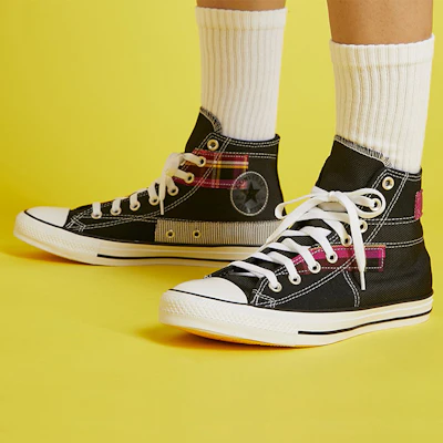 匡威Chuck Taylor All Star高帮 'Hacked Fashion-黑色仙人掌花' 168745C 1