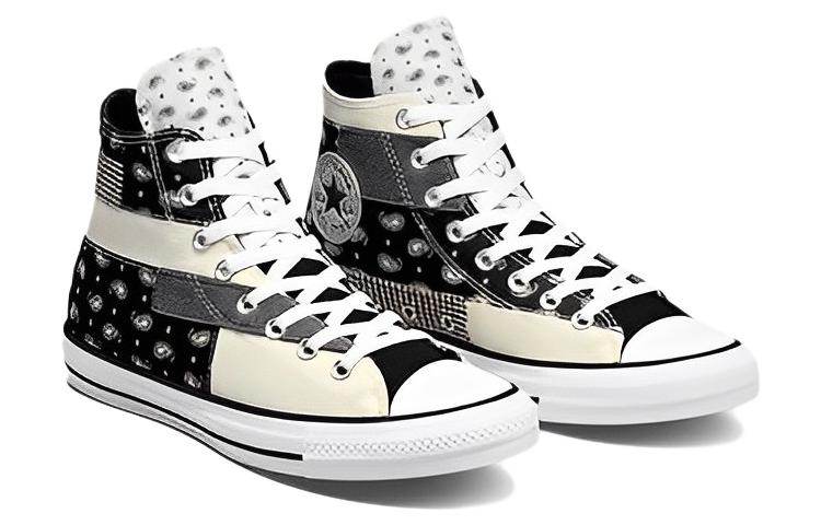 Lookbook Converse Chuck Taylor All Star Tinggi 'Hacked Patterns - Hitam Paisley' A05056C