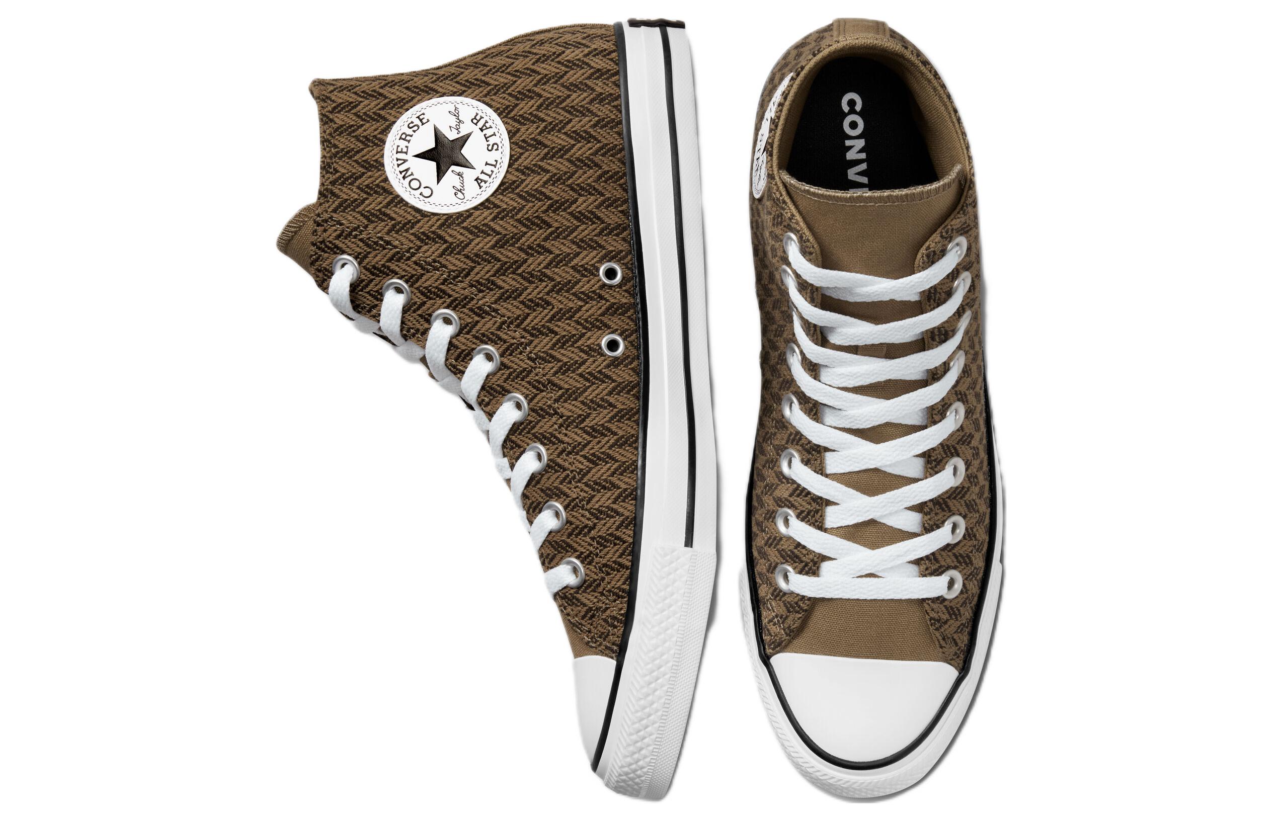 Converse Chuck Taylor All Star High 'Herringbone Brown Black' 圖 3