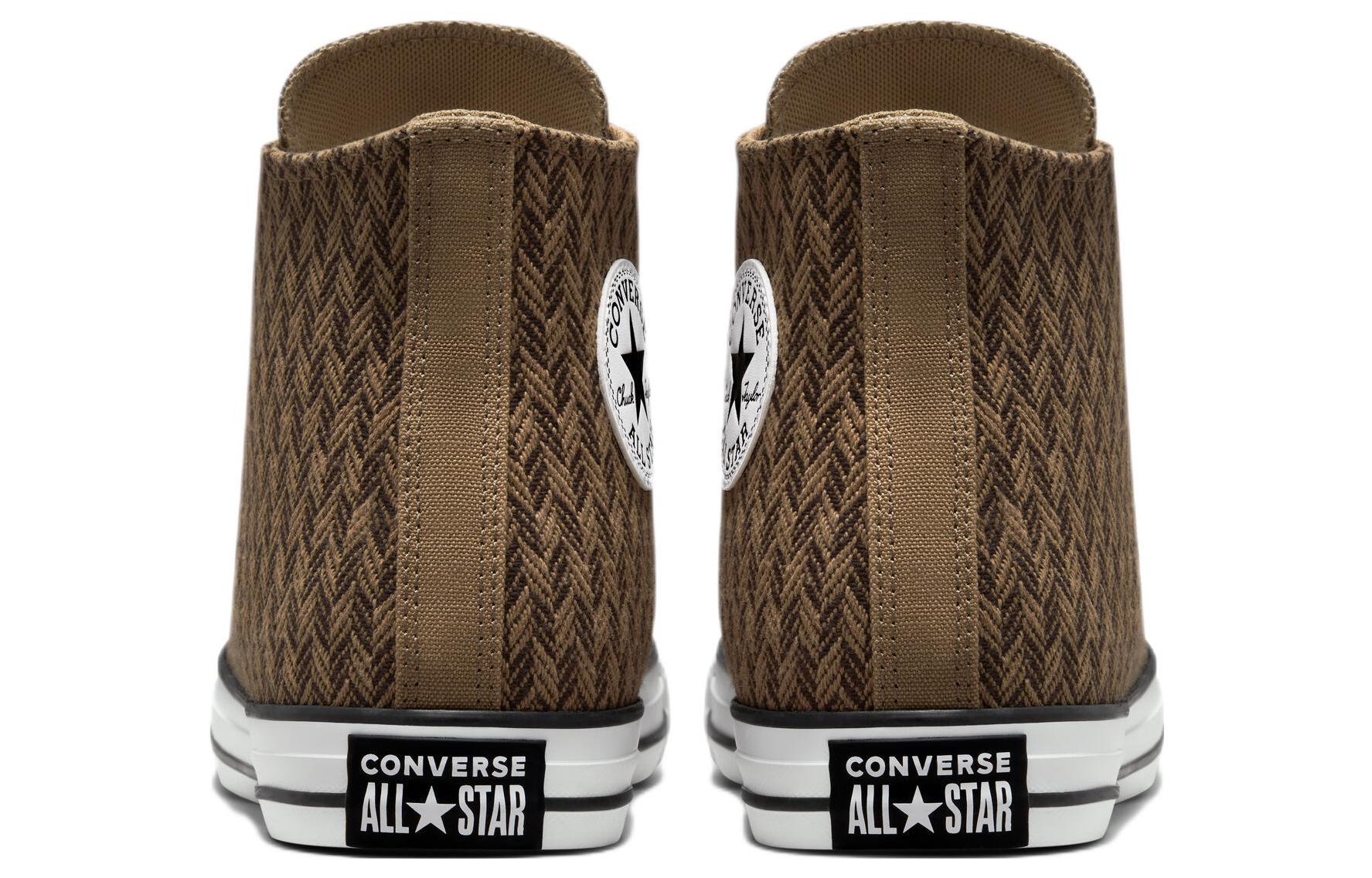 Converse Chuck Taylor All Star High 'Herringbone Brown Black' 圖 4
