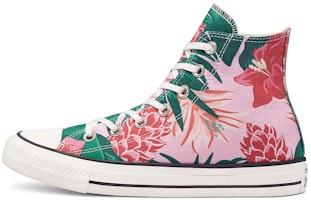 Converse Chuck Taylor All Star High 'Jungle Scene - Pink Floral Print' 171077C Converse Chuck Taylor All Star High 'Jungle Scene - Pink Floral Print' 171077C