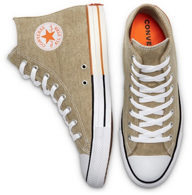 Converse Happy Camper Chuck Taylor All Star High Top 'Khaki Orange White' 167658C Shop Converse Happy Camper Chuck Taylor All Star High Top 'Khaki Orange White' 167658C