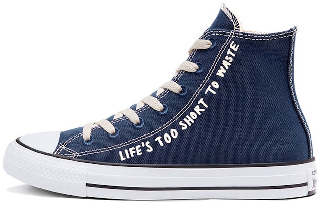 Converse Chuck Taylor All Star High 'Life's Too Short To Waste' 166372C Buy Converse Chuck Taylor All Star High 'Life's Too Short To Waste' 166372C