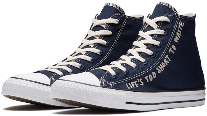 Converse Chuck Taylor All Star High 'Life's Too Short To Waste' 166372C Order Converse Chuck Taylor All Star High 'Life's Too Short To Waste' 166372C