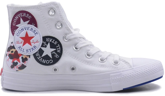 匡威Chuck Taylor全明星高帮'标志组合 - 白色冲蓝' 166735C Order 匡威Chuck Taylor全明星高帮'标志组合 - 白色冲蓝' 166735C