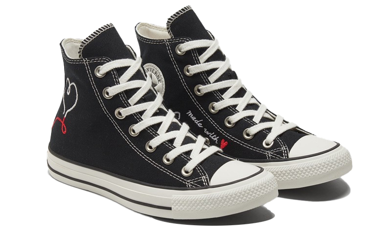 Lookbook Converse Chuck Taylor All Star Tinggi 'Made with Love - Hitam' 171158C