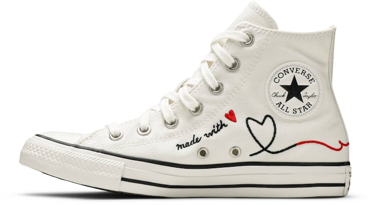 Converse Chuck Taylor All Star High 'Made with Love - White' 171159F Lookbook Converse Chuck Taylor All Star High 'Made with Love - White' 171159F