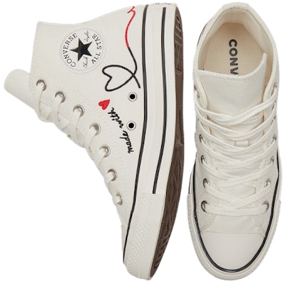 Converse Chuck Taylor All Star High 'Made with Love - Putih' 171159C Shop Converse Chuck Taylor All Star High 'Made with Love - Putih' 171159C