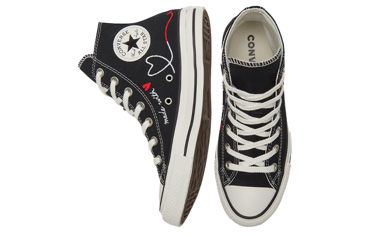 Shop Converse Chuck Taylor All Star Tinggi 'Made with Love - Hitam' 171158C