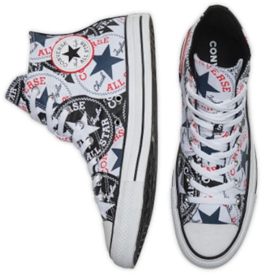 컨버스 척테일러 올스타 '블랙 화이트 레드' 166985C Shop 컨버스 척테일러 올스타 '블랙 화이트 레드' 166985C