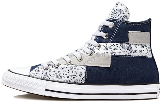 컨버스 척 테일러 올스타 하이 '페이즐리 패치워크 - 미드나이트 네이비' 173195F Buy 컨버스 척 테일러 올스타 하이 '페이즐리 패치워크 - 미드나이트 네이비' 173195F