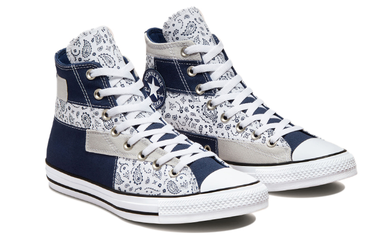 Converse Chuck Taylor All Star High 'Paisley Patchwork - Midnight Navy' 圖 3