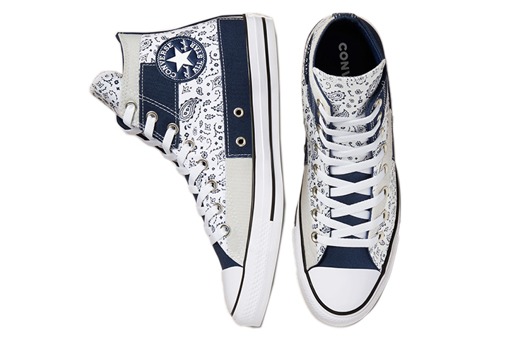 Converse Chuck Taylor All Star High 'Paisley Patchwork - Midnight Navy' 圖 4