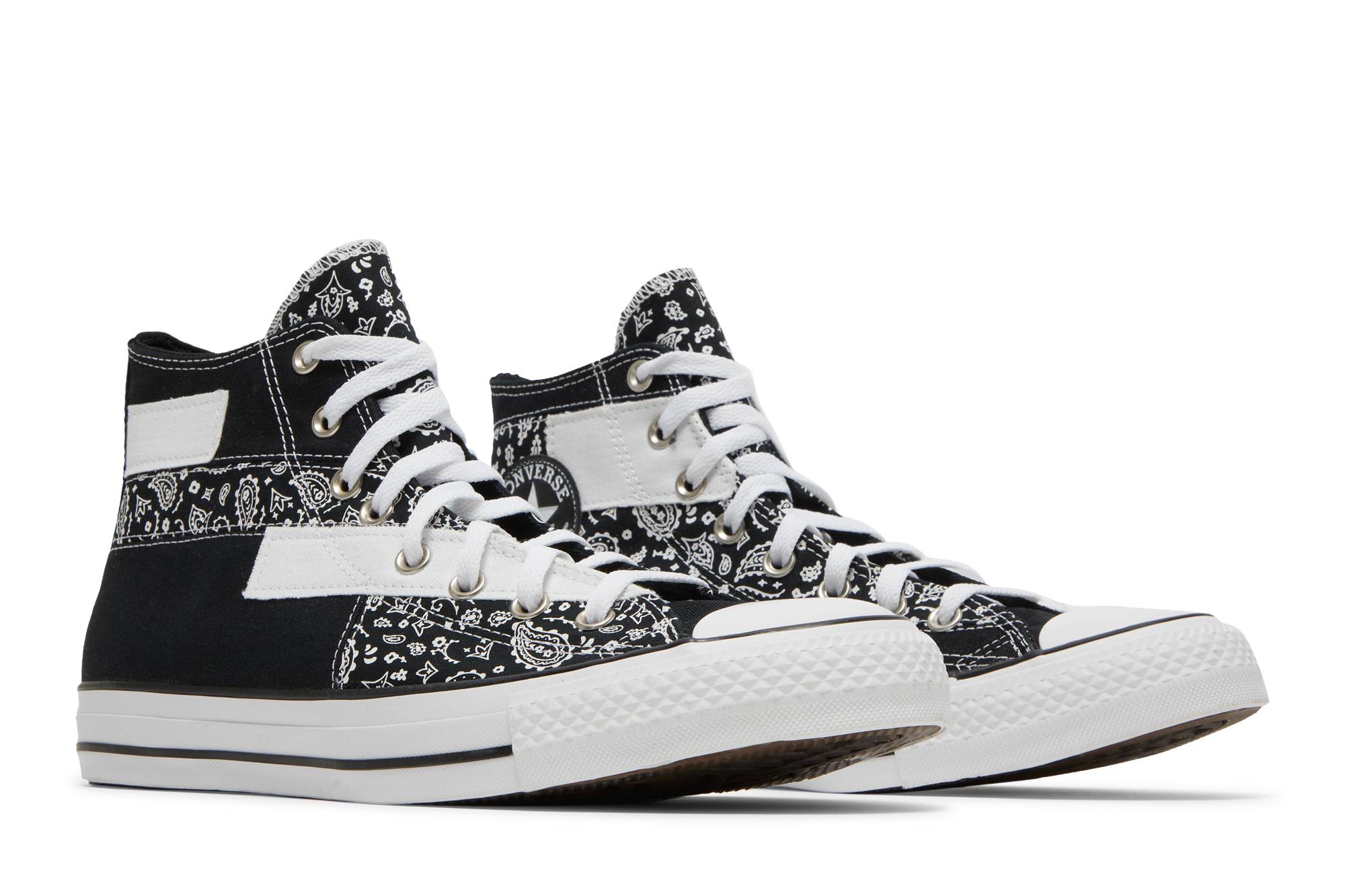 Cheap 匡威Chuck Taylor All Star高帮 '黑色佩斯利拼布' 173194F