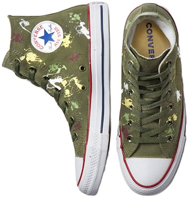 Converse Chuck Taylor All Star High 'Verde Pastel Splash' A04319C Shop Converse Chuck Taylor All Star High 'Verde Pastel Splash' A04319C
