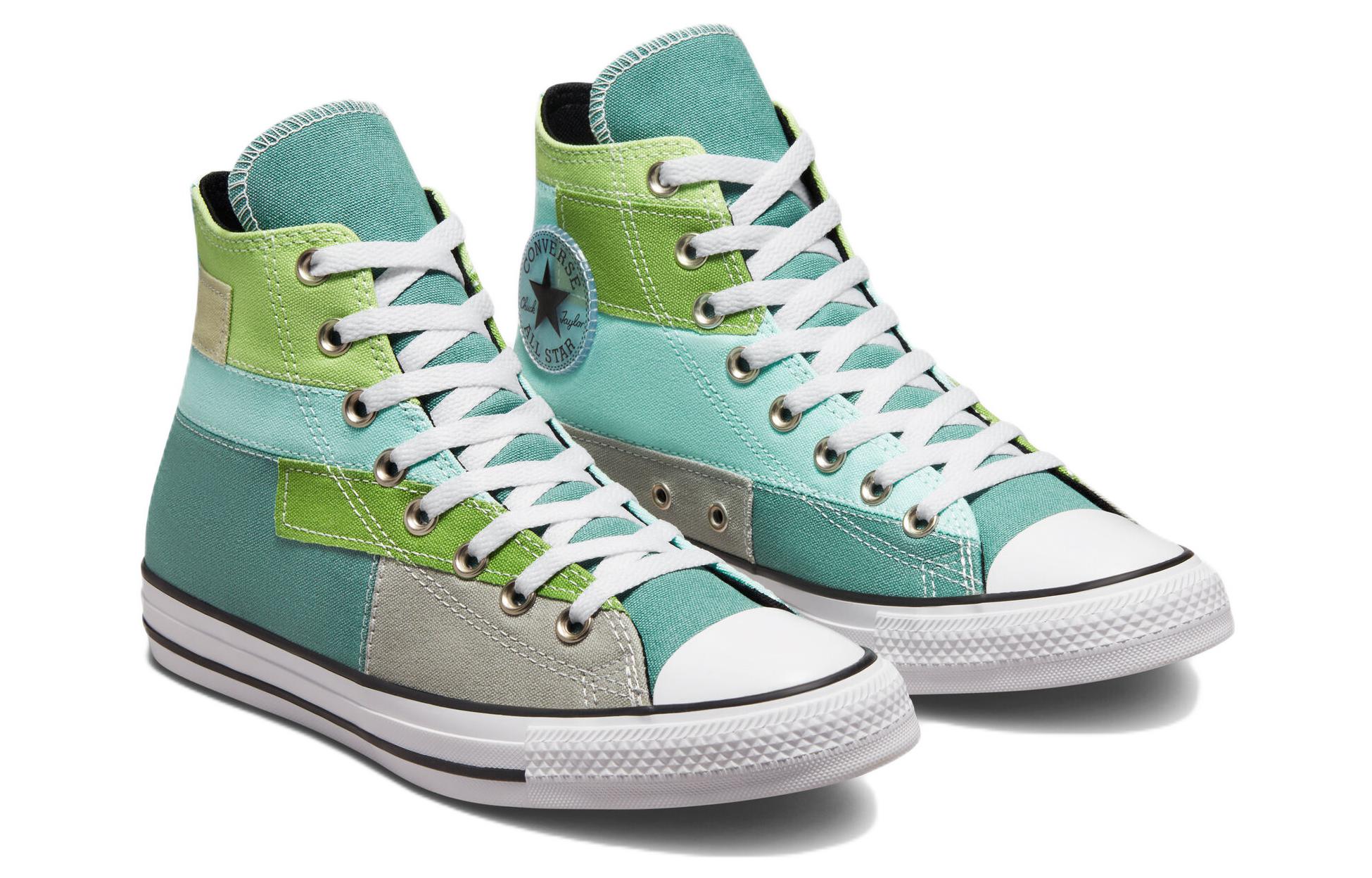 Converse Chuck Taylor All Star High 'Patchwork - Jade Unity' 圖 3