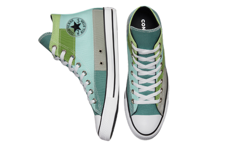 Converse Chuck Taylor All Star High 'Patchwork - Jade Unity' 圖 4